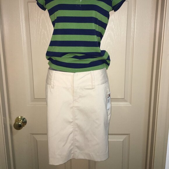 Tommy Hilfiger Stretch Khaki Skirt NWT - Picture 2 of 10